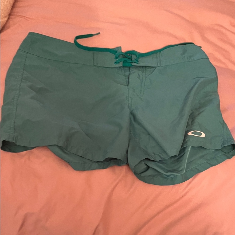 Oakley Teal Athletic Women's Shorts